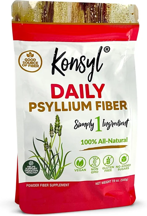 Konsyl Daily Psyllium Fiber powder pouch, 19 oz