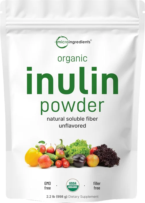 Micro Ingredients Organic Inulin FOS fiber powder pouch